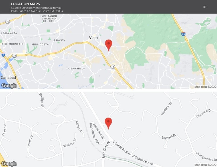 More Photos Of 1351 Santa Fe ave, Vista Land For Sale