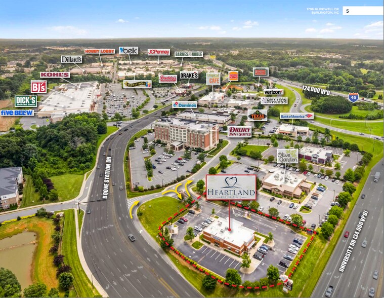 More Photos Of 1796 Glidewell Dr, Burlington Storefront For Sale