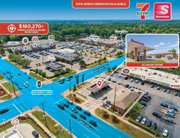 Primary Photo Of 1490 S Sheldon Rd, Plymouth Convenience Store For Sale