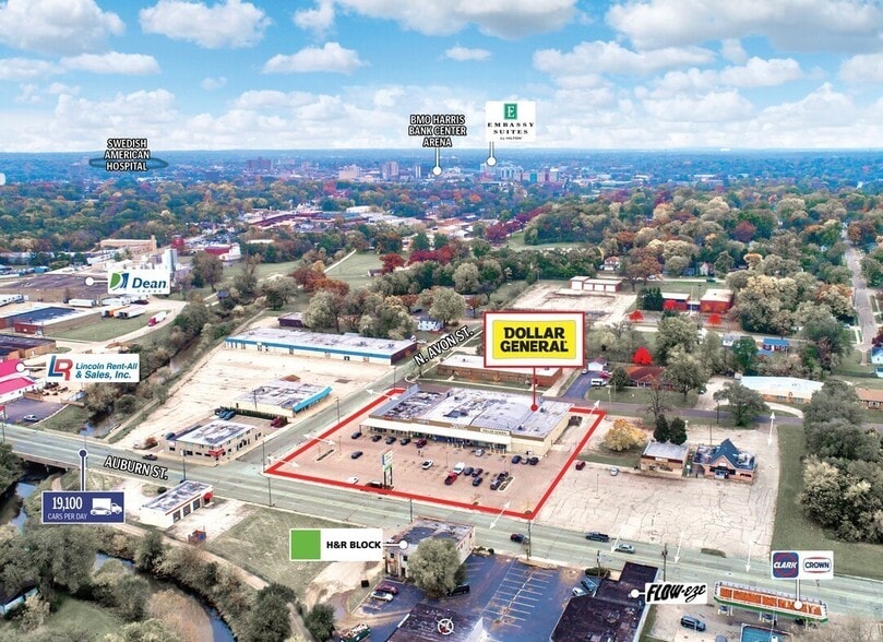 More Photos Of 3212-3214 Auburn St, Rockford Storefront For Lease