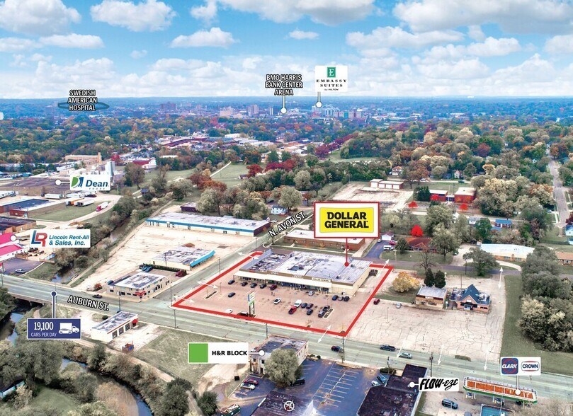 More Photos Of 3212-3214 Auburn St, Rockford Storefront For Lease