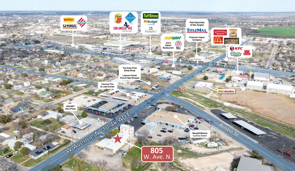 More Photos Of 805 W Avenue N, San Angelo Flex For Lease