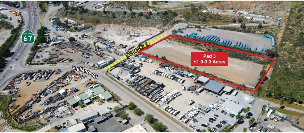 Primary Photo Of 12485 Highway 67, Lakeside Contractor Storage Yard For Lease