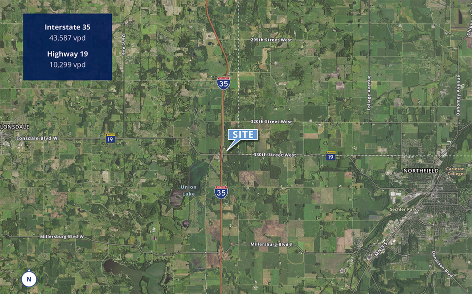 More Photos Of NE Interstate 35 @ Highway 19, Northfield Land For Sale