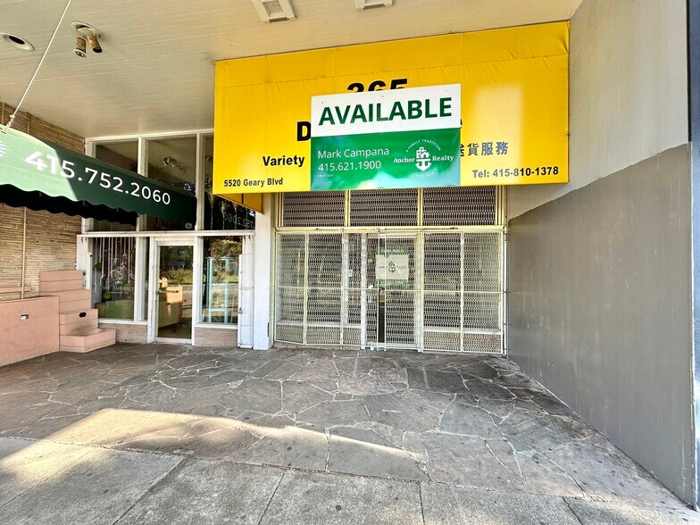 More Photos Of 5520-5526 Geary Blvd, San Francisco Storefront For Lease