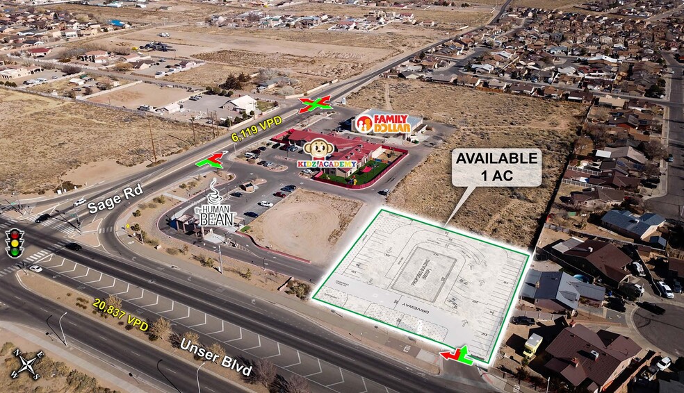 Primary Photo Of Unser @ Sage Rd, Albuquerque Land For Sale