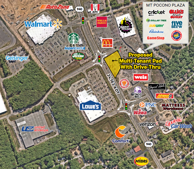 Primary Photo Of Route 940 & Industrial Park Dr, Mount Pocono General Retail For Lease