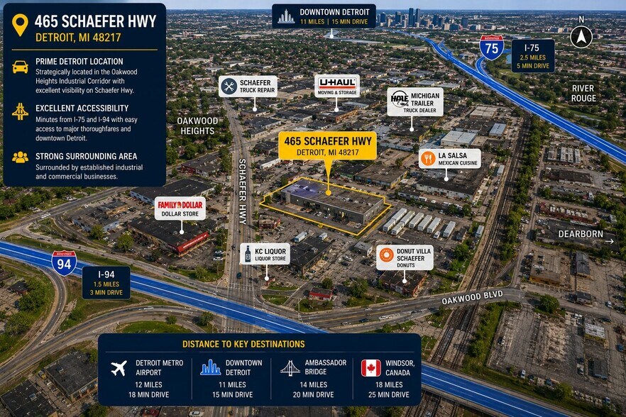 More Photos Of 465-471 S Schaefer Hwy, Detroit Freestanding For Sale