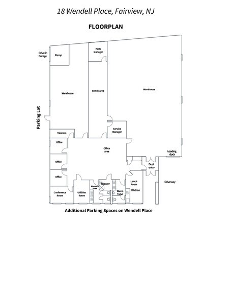 More Photos Of 18 Wendell Pl, Fairview Warehouse For Lease