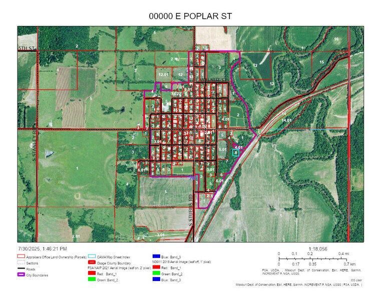 Primary Photo Of S. 3rd St @ E. Vine St, Quenemo Land For Sale