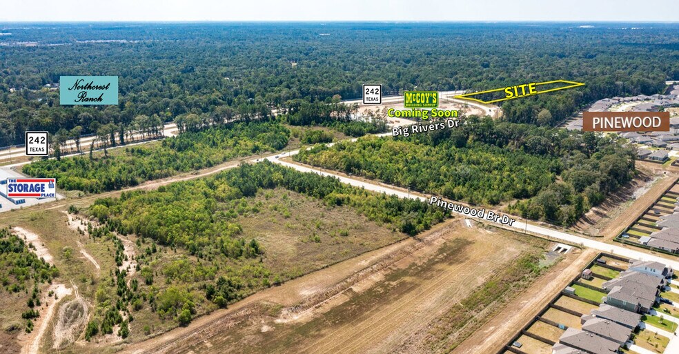 More Photos Of 5-Ac NWC Hwy 242 & Big Rivers Dr, New Caney Land For Sale