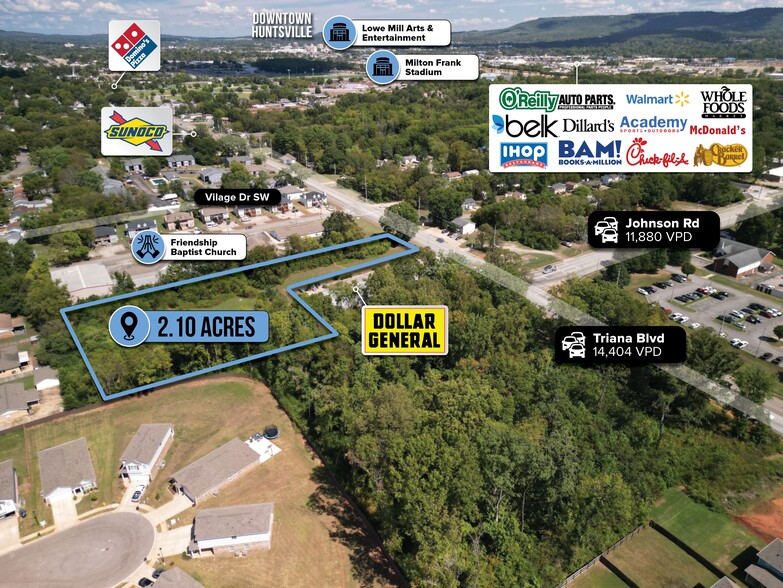 Primary Photo Of adj. to 4120 Triana Boulevard SW, Huntsville Land For Sale