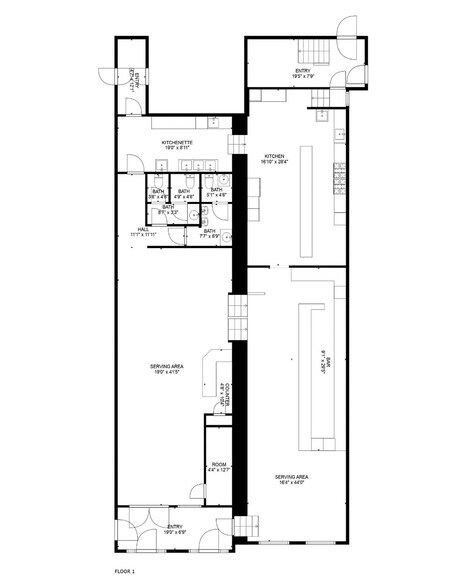 More Photos Of 1217 Pacific Ave, Atlantic City Restaurant For Sale