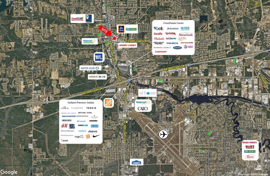 More Photos Of 11312 Highway 49, Gulfport Storefront For Lease