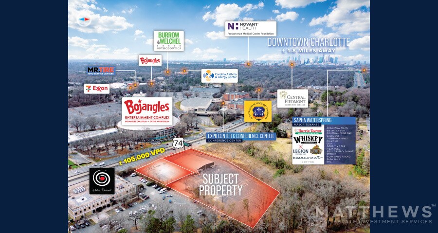 More Photos Of 2801-2803 E Independence Blvd, Charlotte Health Club For Lease