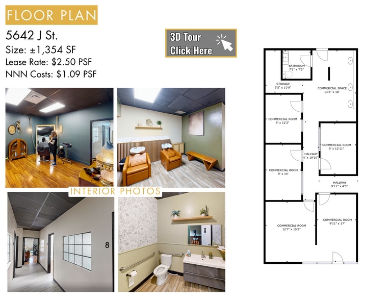 More Photos Of 5640-5644 J St, Sacramento Storefront Retail Office For Lease