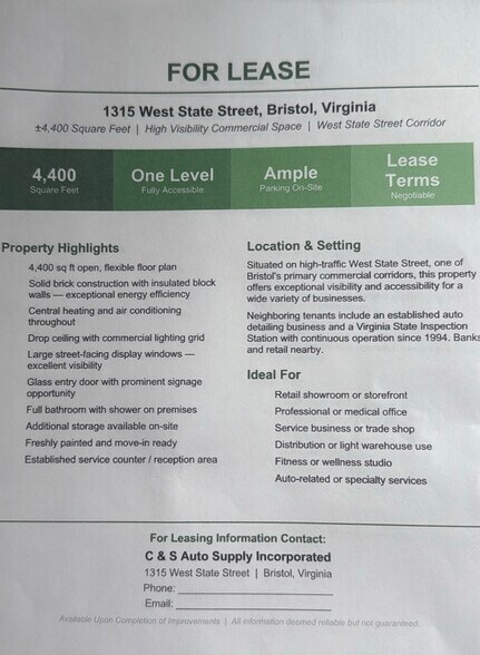 More Photos Of 1315 W State St, Bristol Office For Lease