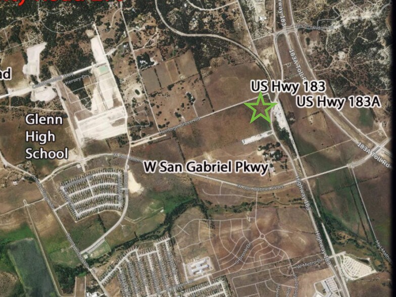 More Photos Of Highway 183 at Heritage Grove Rd, Leander Land For Sale