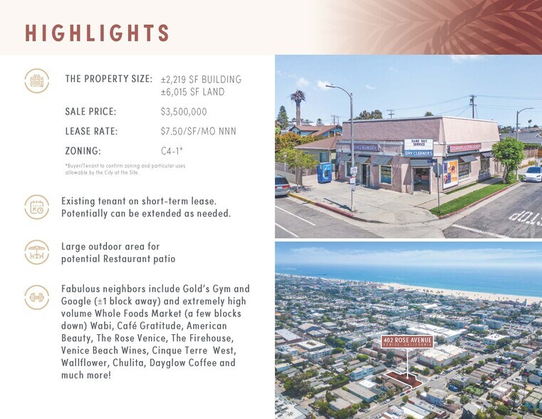 More Photos Of 402 Rose Ave, Venice Freestanding For Lease