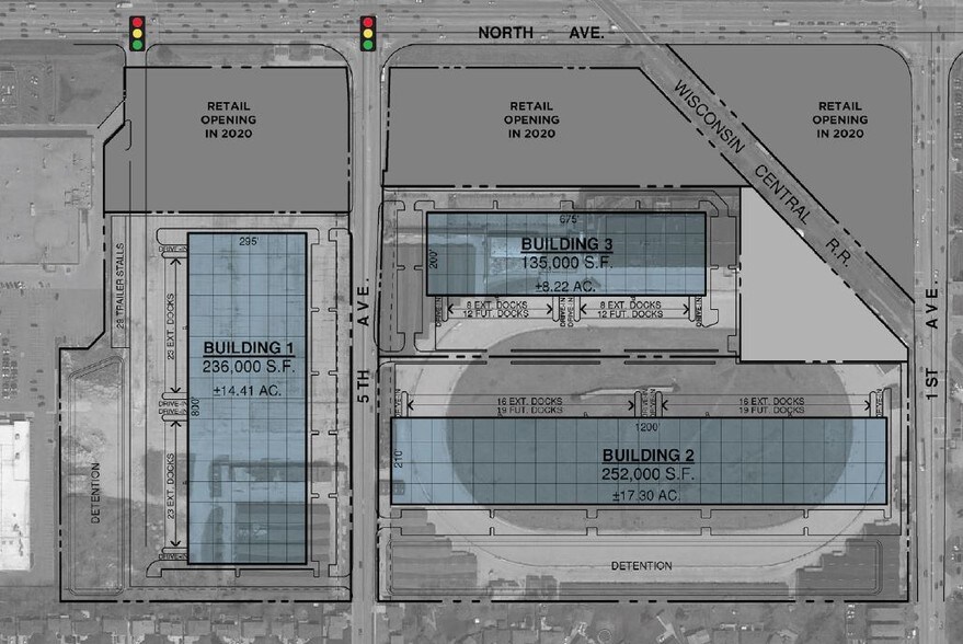 More Photos Of 1801 N 5th Ave, Melrose Park Distribution For Lease