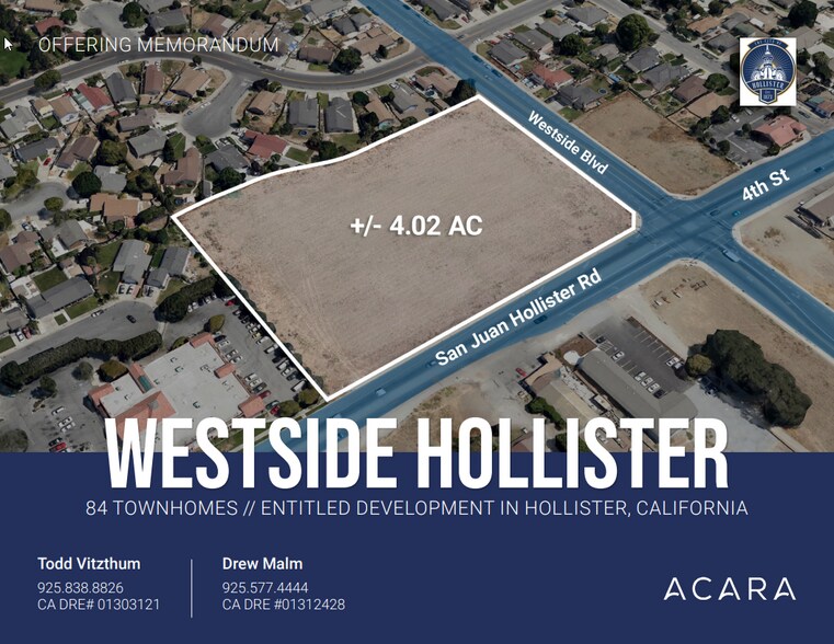 Primary Photo Of 4th Street, Hollister Land For Sale