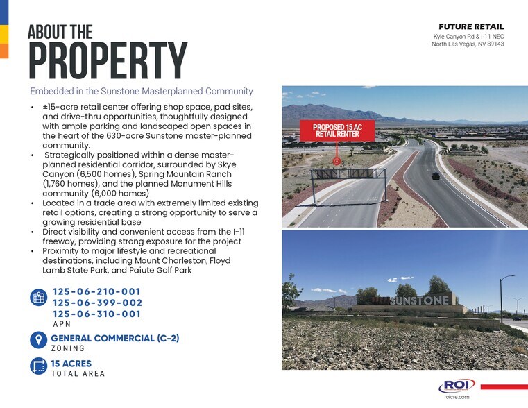 More Photos Of Kyle Cannon Rd & 1-11 NEC, Las Vegas Unknown For Lease