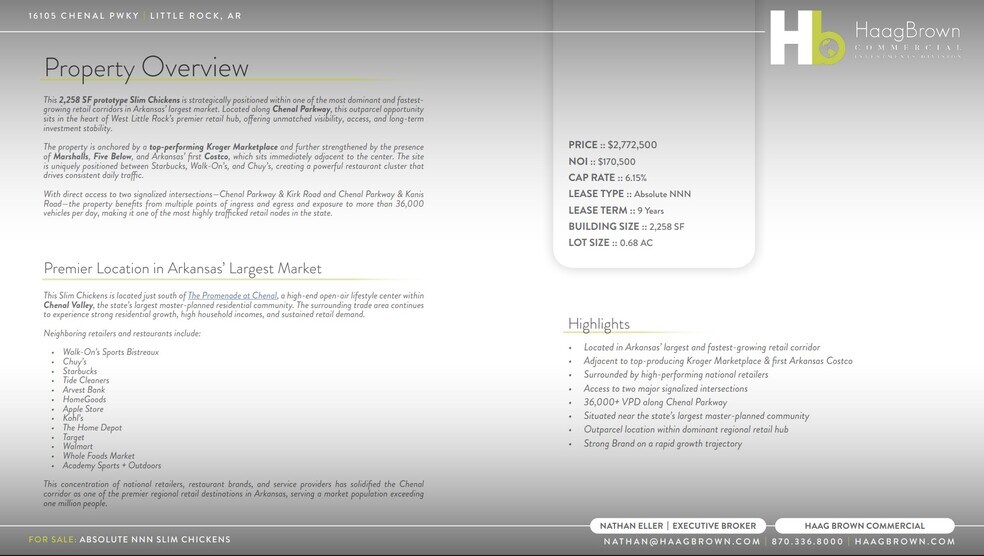 More Photos Of 16105 Chenal Pkwy, Little Rock Fast Food For Sale