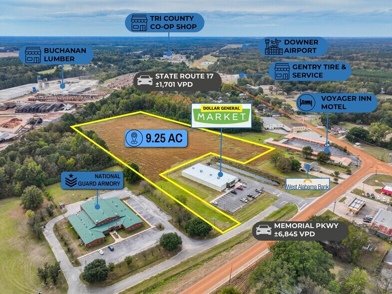 Primary Photo Of adj. to 530 Memorial Pkwy, Aliceville Land For Sale