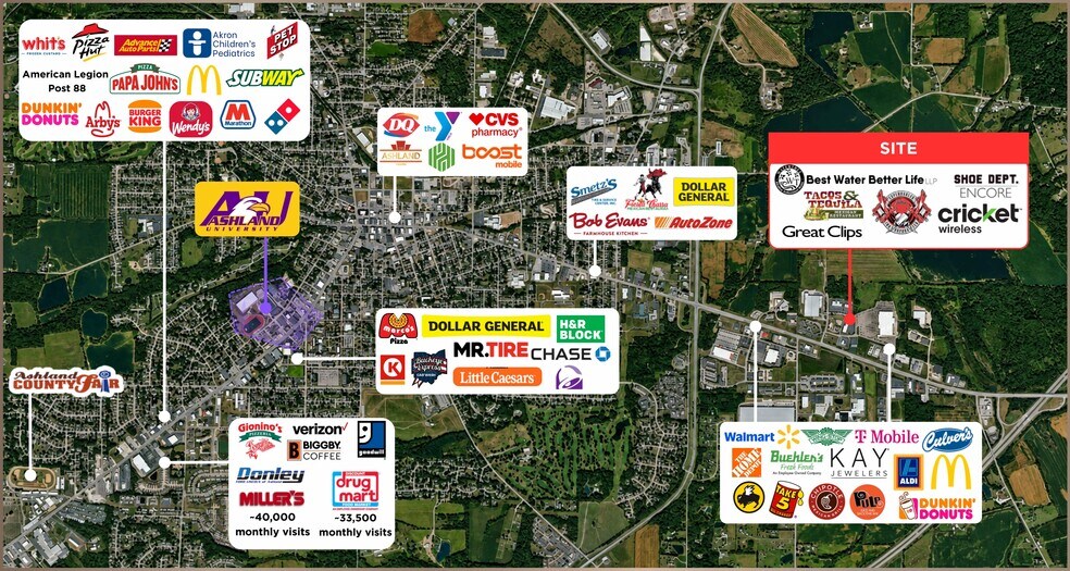 More Photos Of 25 Amberwood Pky, Ashland General Retail For Lease