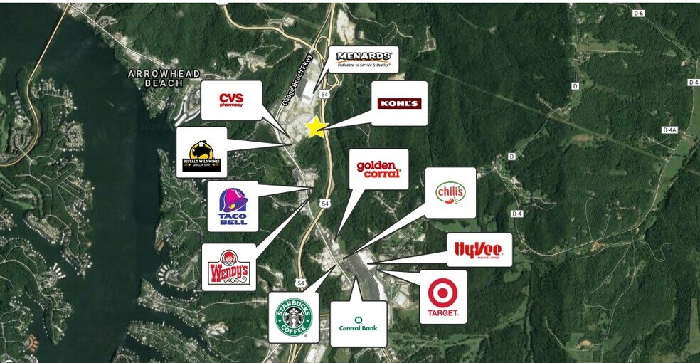 More Photos Of 2100 Goldie Prewitt Memorial Parkway, Lake Ozark Land For Lease