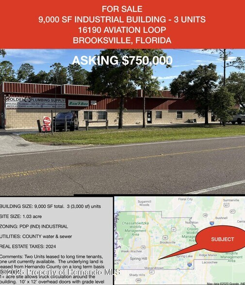 Primary Photo Of 16182-16190 Aviation Loop, Brooksville Distribution For Sale