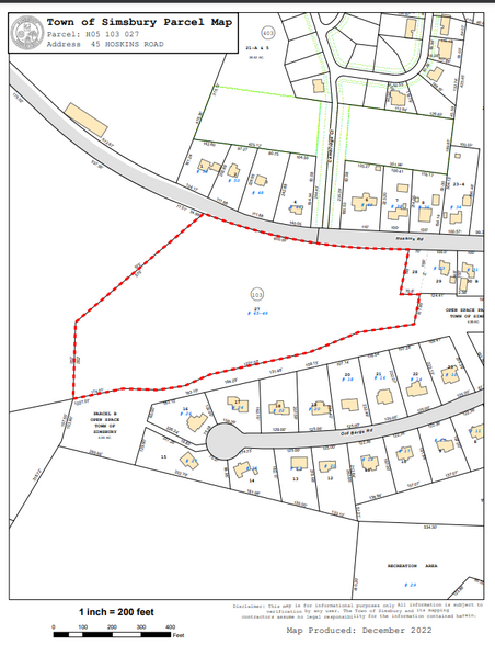 Primary Photo Of 45 Hoskins Rd, Simsbury Land For Sale