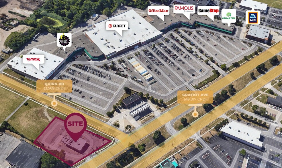 More Photos Of 34010 Southbound Gratiot Ave, Clinton Township Freestanding For Lease