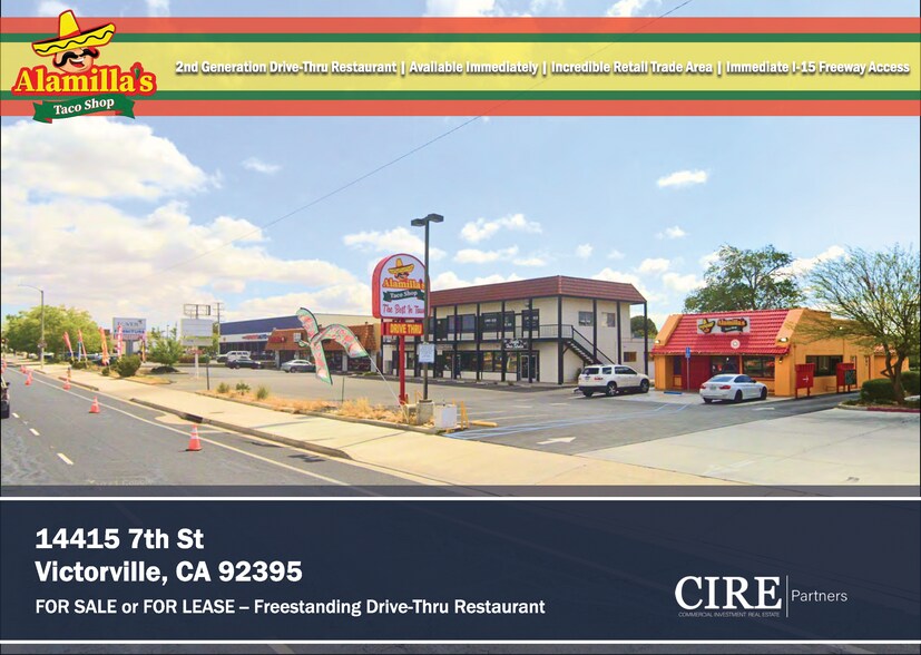 Primary Photo Of 14415 Seventh St, Victorville Fast Food For Sale