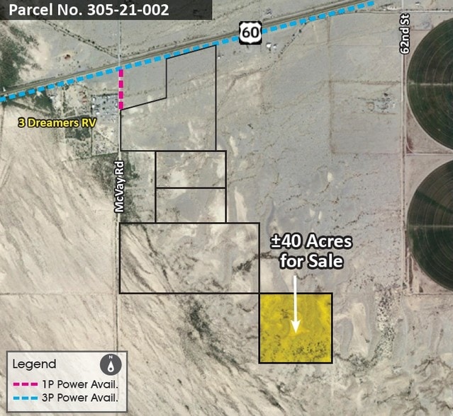 Primary Photo Of US-60 & McVay Rd, Bouse Land For Sale