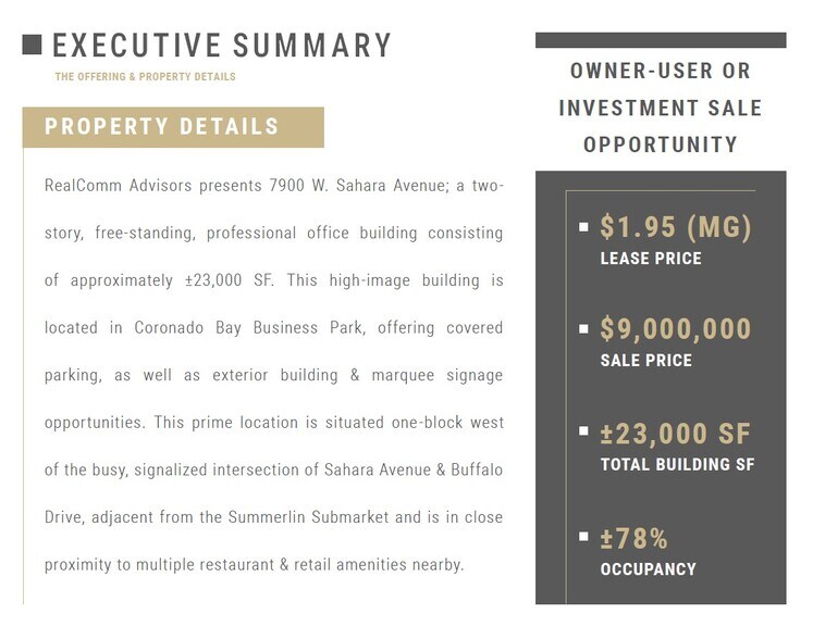 More Photos Of 7900 W Sahara Ave, Las Vegas Medical For Sale