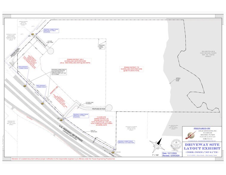 More Photos Of Ensign Road & Hwy 287, Ennis Land For Sale