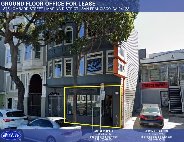 More Photos Of 1875 Lombard St, San Francisco Storefront Retail Office For Lease