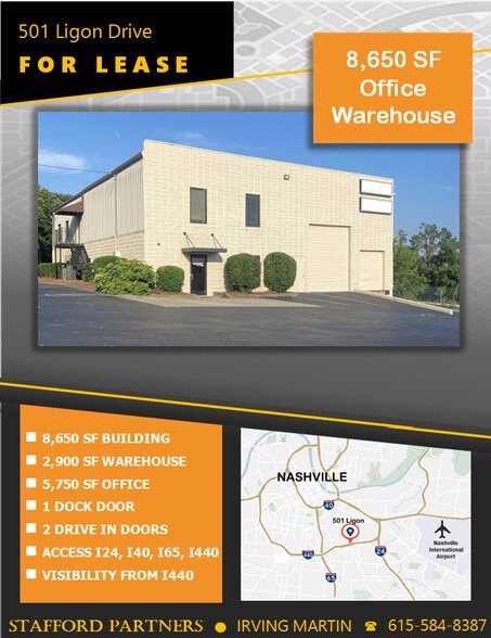 More Photos Of 501 Ligon Dr, Nashville Light Manufacturing For Lease