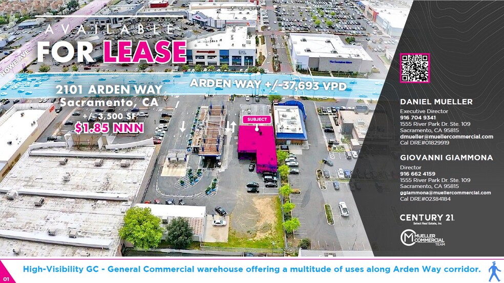 Primary Photo Of 2101 Arden Way, Sacramento Auto Repair For Lease