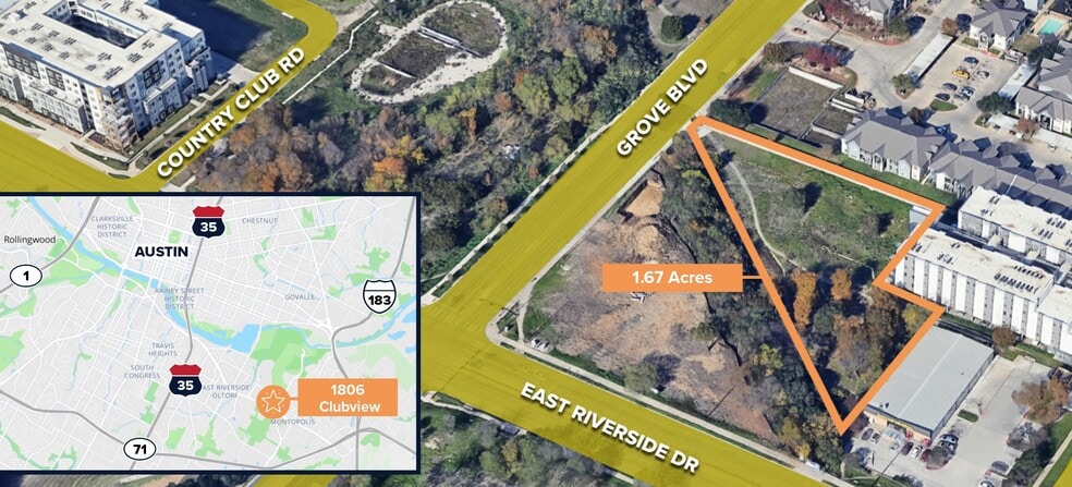 Primary Photo Of 1806 Clubview Ave, Austin Land For Sale