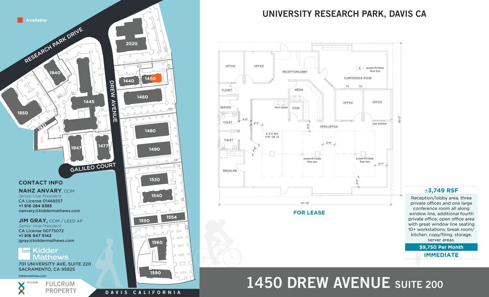 More Photos Of 1450 Drew Ave, Davis Office For Lease