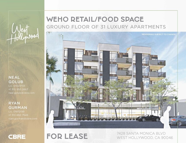 Primary Photo Of 7424 Santa Monica Blvd, West Hollywood Apartments For Lease