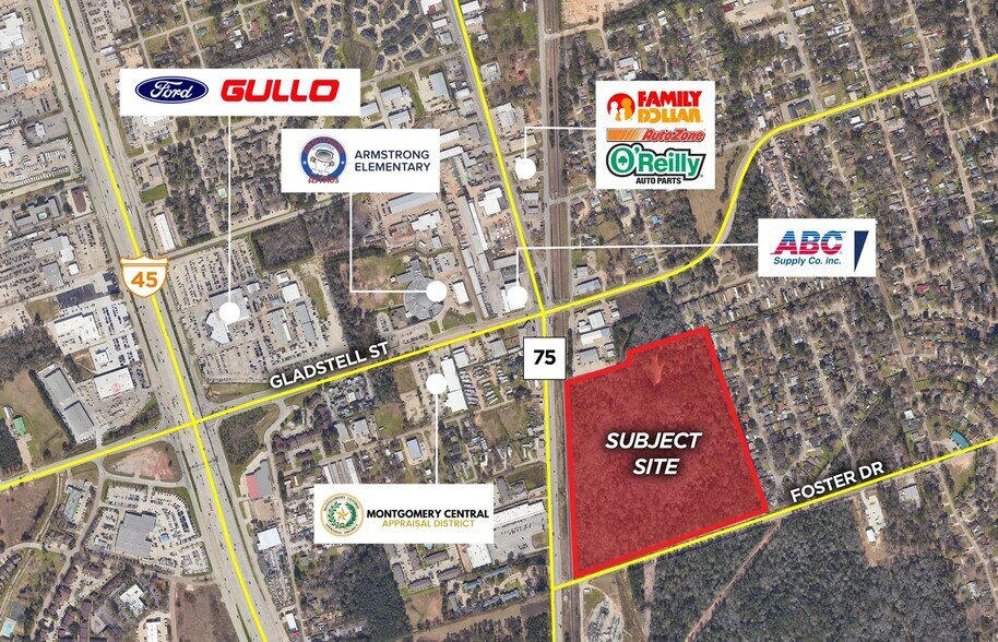Primary Photo Of East Hwy 75 & Foster Drive, Conroe Land For Sale