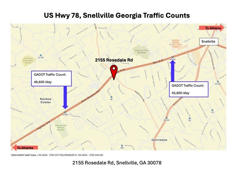 More Photos Of 2155 Rosedale Rd, Snellville Land For Sale