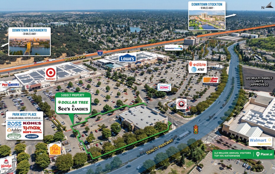 More Photos Of 10408 Trinity Pky, Stockton Storefront For Sale