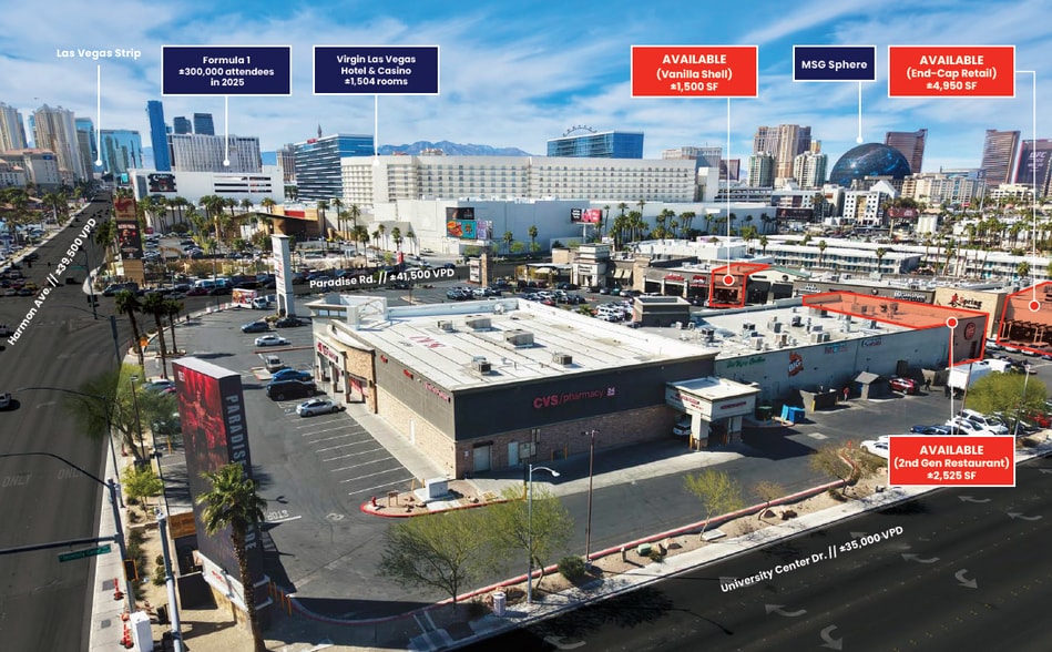 More Photos Of 4480 Paradise Rd, Las Vegas Storefront For Lease