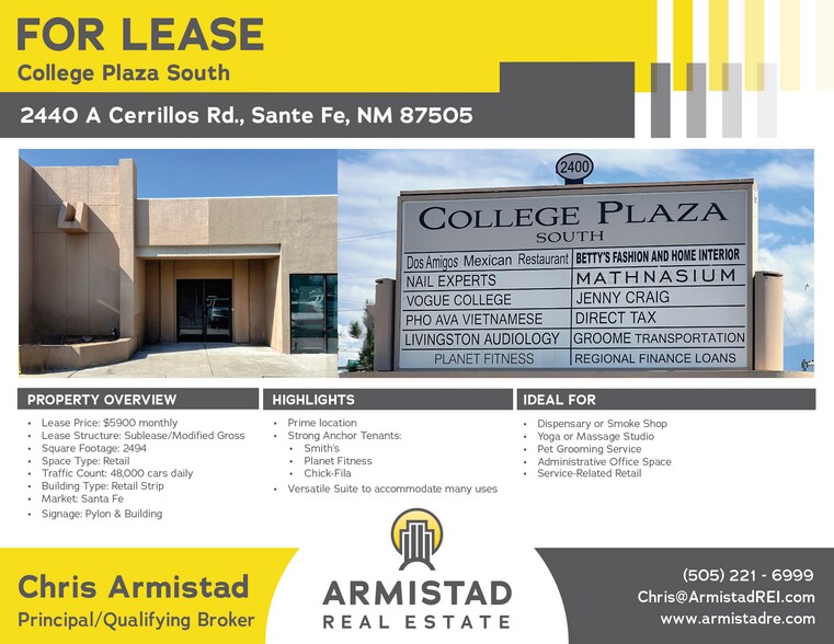 More Photos Of 2404-2446 Cerrillos Rd, Santa Fe Freestanding For Lease