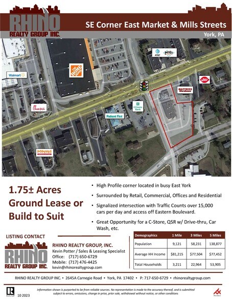 Primary Photo Of 3000 E Market St, York Fast Food For Lease