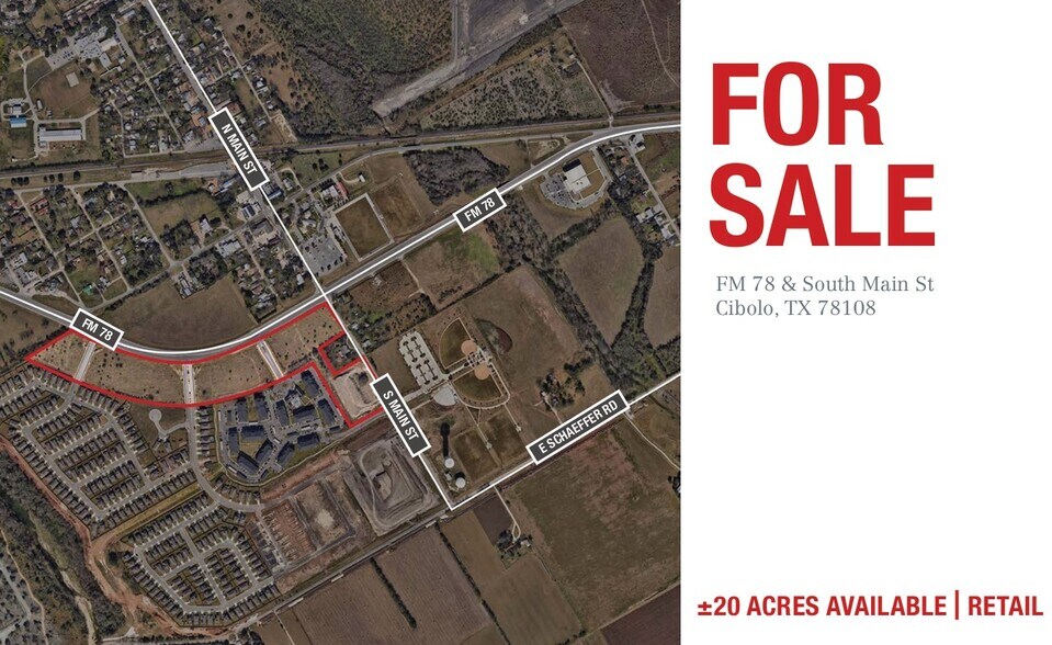 Primary Photo Of FM 78 @ S Main St., Cibolo Land For Sale